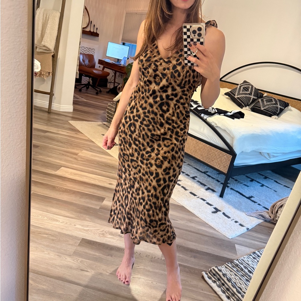 Leopard Print Sleeveless Dress